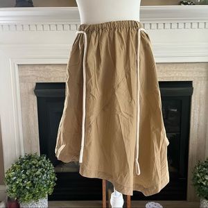 VINCE Women's Asymmetrical Tie Skirt Tan